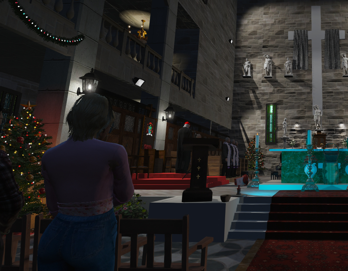 People of God praying at Christmas Mass 2025